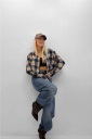 camicia crop flanellata sarah